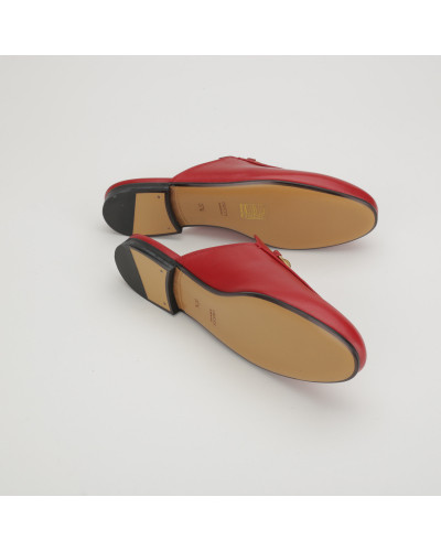 Gucci czerwone klapki