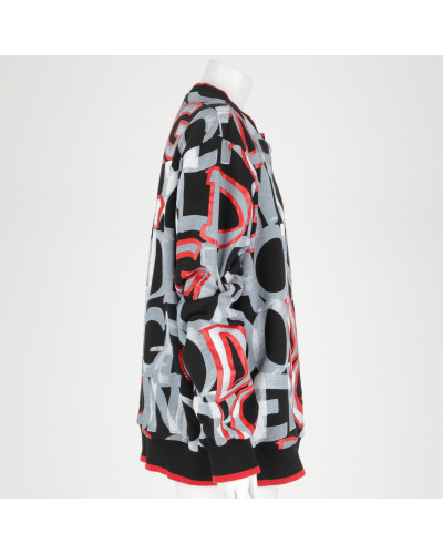 Dolce & Gabbana Bluza czerwono szara
