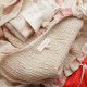 Love Shack Fancy  Sukienka kremowa + kokarda