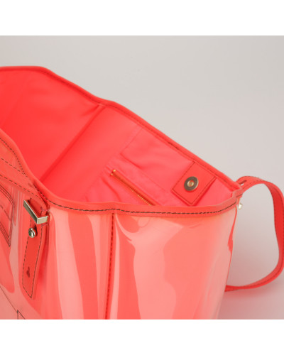 Marc Jacobs neon róż shopper