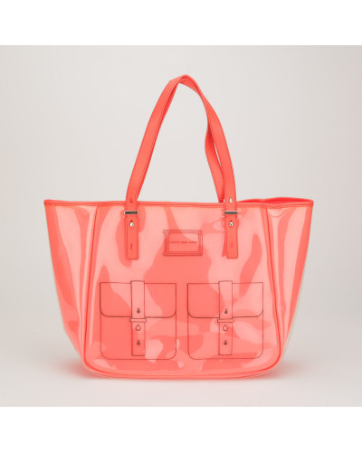 Marc Jacobs neon róż shopper