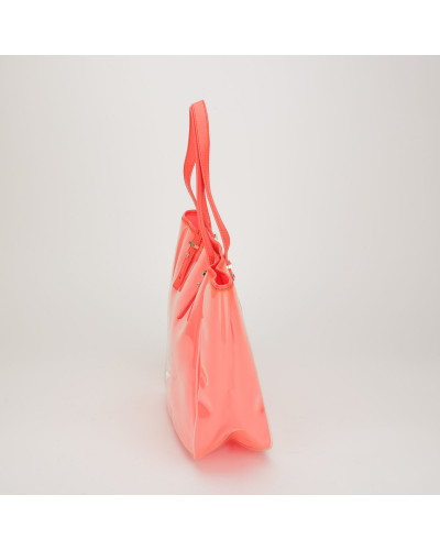 Marc Jacobs neon róż shopper