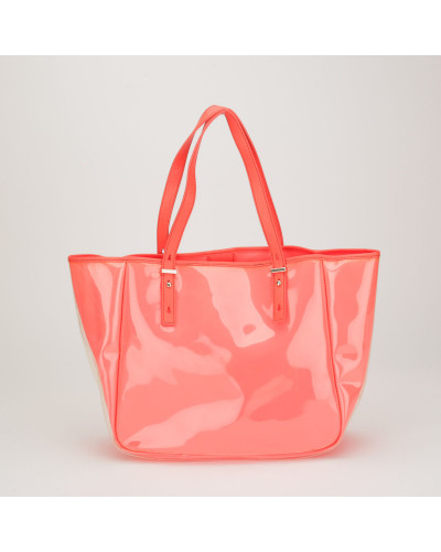 Marc Jacobs neon róż shopper