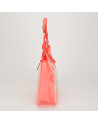 Marc Jacobs neon róż shopper