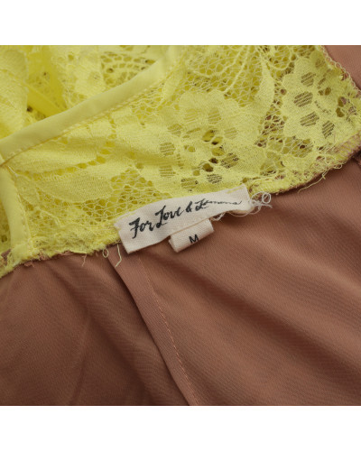 For Love & Lemons sukienka żółta