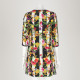 Juicy Couture czarna sukienka w kwiaty
