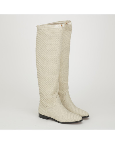 Dior kremowe kozaki