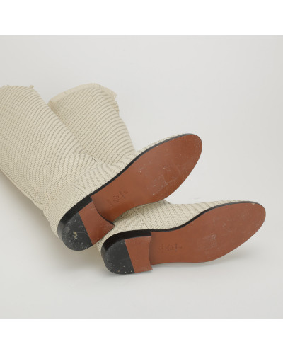 Dior kremowe kozaki