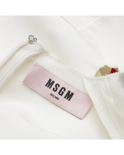 MSGM biała z marszczeniem