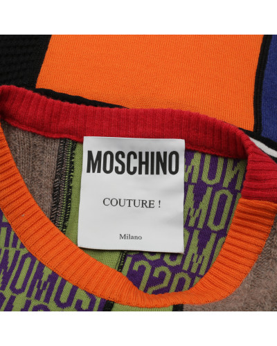 Moschino sukienka z łączonych tkanin