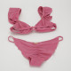 Beach Bunny Kostium fiolet z falbanką