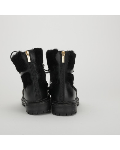 Jimmy Choo czarne z futerkiem