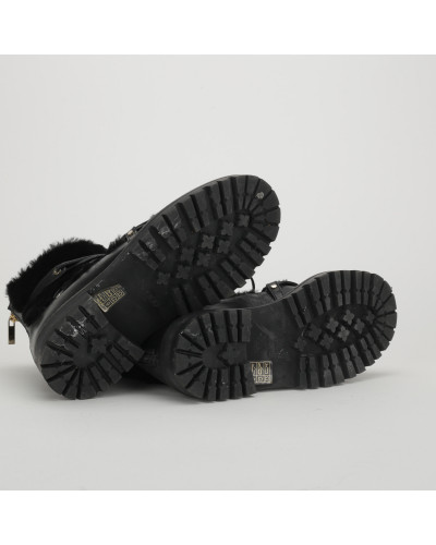 Jimmy Choo czarne z futerkiem
