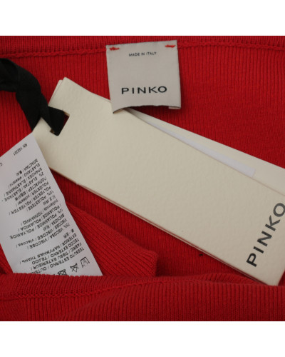 Pinko czerwony sweterek z guzikami