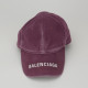 Balenciaga fioletowa czapka