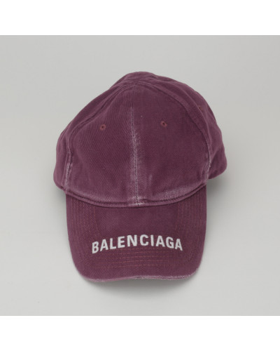Balenciaga fioletowa czapka