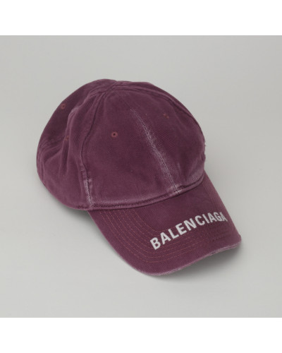 Balenciaga fioletowa czapka