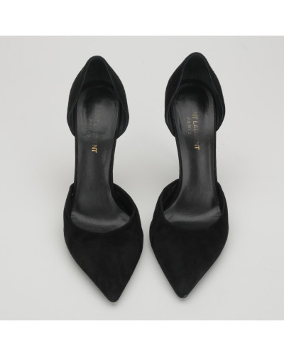 Saint Laurent  czarne zamszowe szpilki