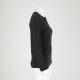 Balmain czarny sweter ze złotymi guzikami