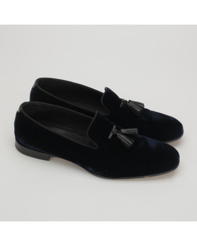 Tom Ford męskie granatowe loafersy