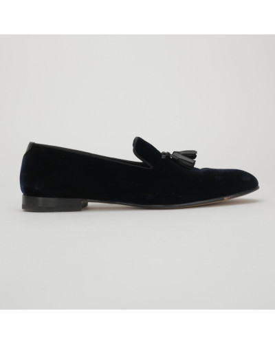 Tom Ford męskie granatowe loafersy