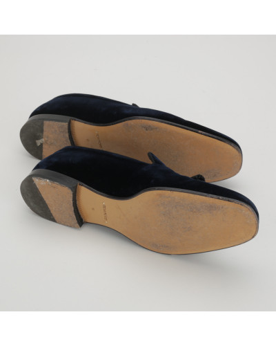 Tom Ford męskie granatowe loafersy