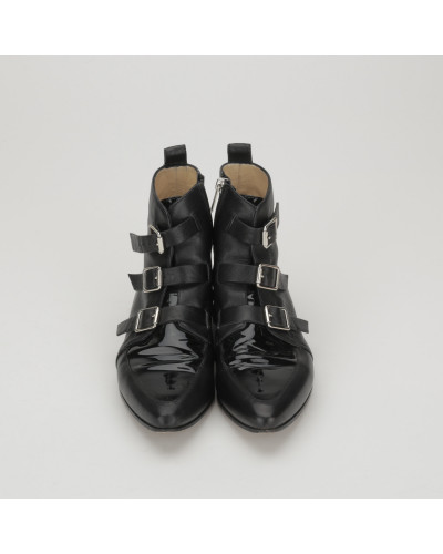 Jimmy Choo Botki czarne z klamrami
