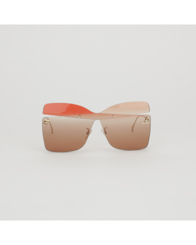 Fendi Okulary duże różowe