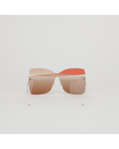 Fendi Okulary duże różowe