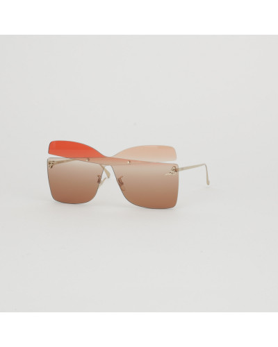 Fendi Okulary duże różowe