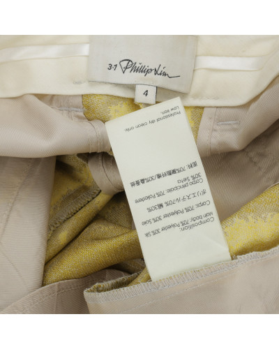 3.1 Phillip Lim żółte spodnie we wzór