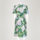 Dolce & Gabbana zielona sukienka w kwiaty