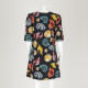Dolce & Gabbana czarna sukienak w muszle