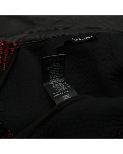 The Kooples Marynarka bordowa kurtka