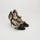 Jimmy Choo zamszowe złoto czarne