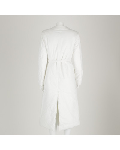 Maison Martin Margiela Płaszcz biały puchowy