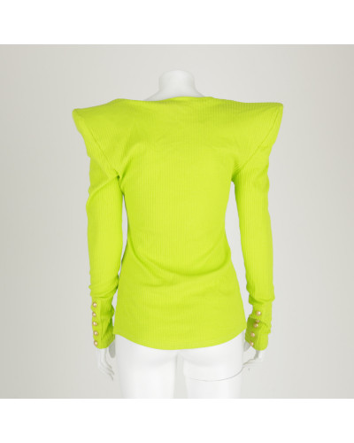 Balmain Bluzka neonowa zielona