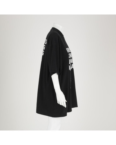 Vetements czarny T-shirt