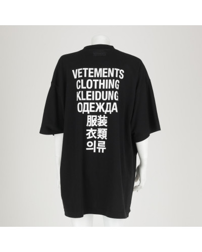 Vetements czarny T-shirt