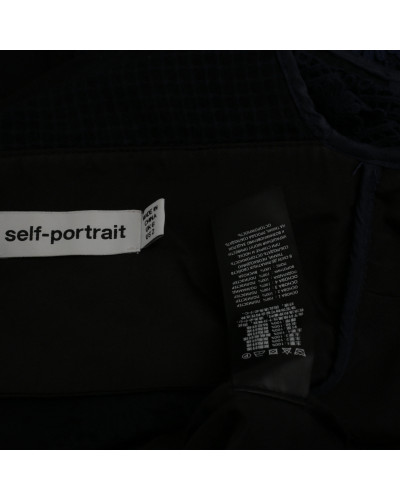 Self-Portrait Sukienka granatowo czarna