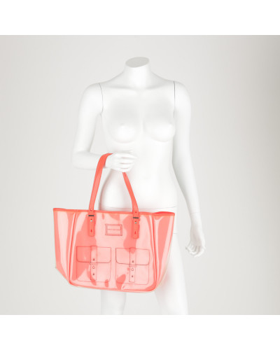 Marc Jacobs neon róż shopper