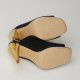 Tory Burch Klapki czarne welurowe