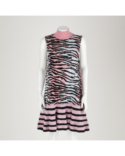 Kenzo x H&M Collaboration Sukienka zebra róż