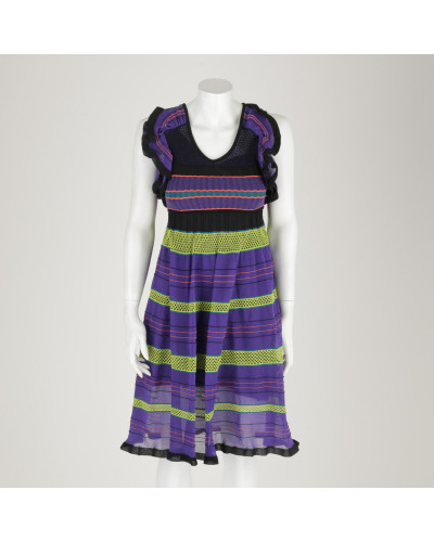 Missoni Sukienka fiolet czarna