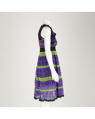 Missoni Sukienka fiolet czarna