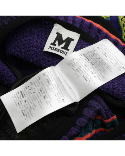 Missoni Sukienka fiolet czarna