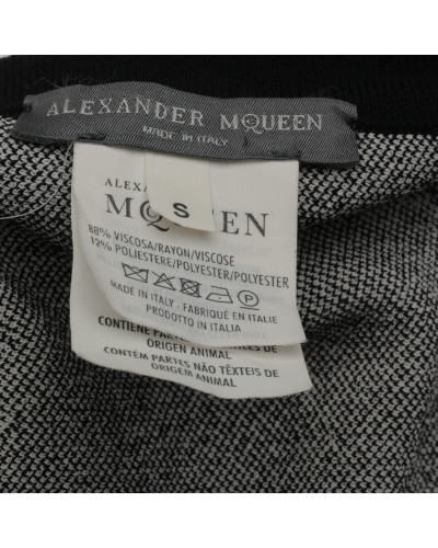 Alexander McQueen Ubranie czarno biały kardigan