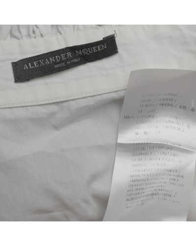 Alexander McQueen Ubranie biała koszula z falbanami