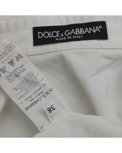Dolce & Gabbana Ubranie biała koszula z żabotem