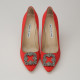 Manolo Blahnik  Szpilki czerwone